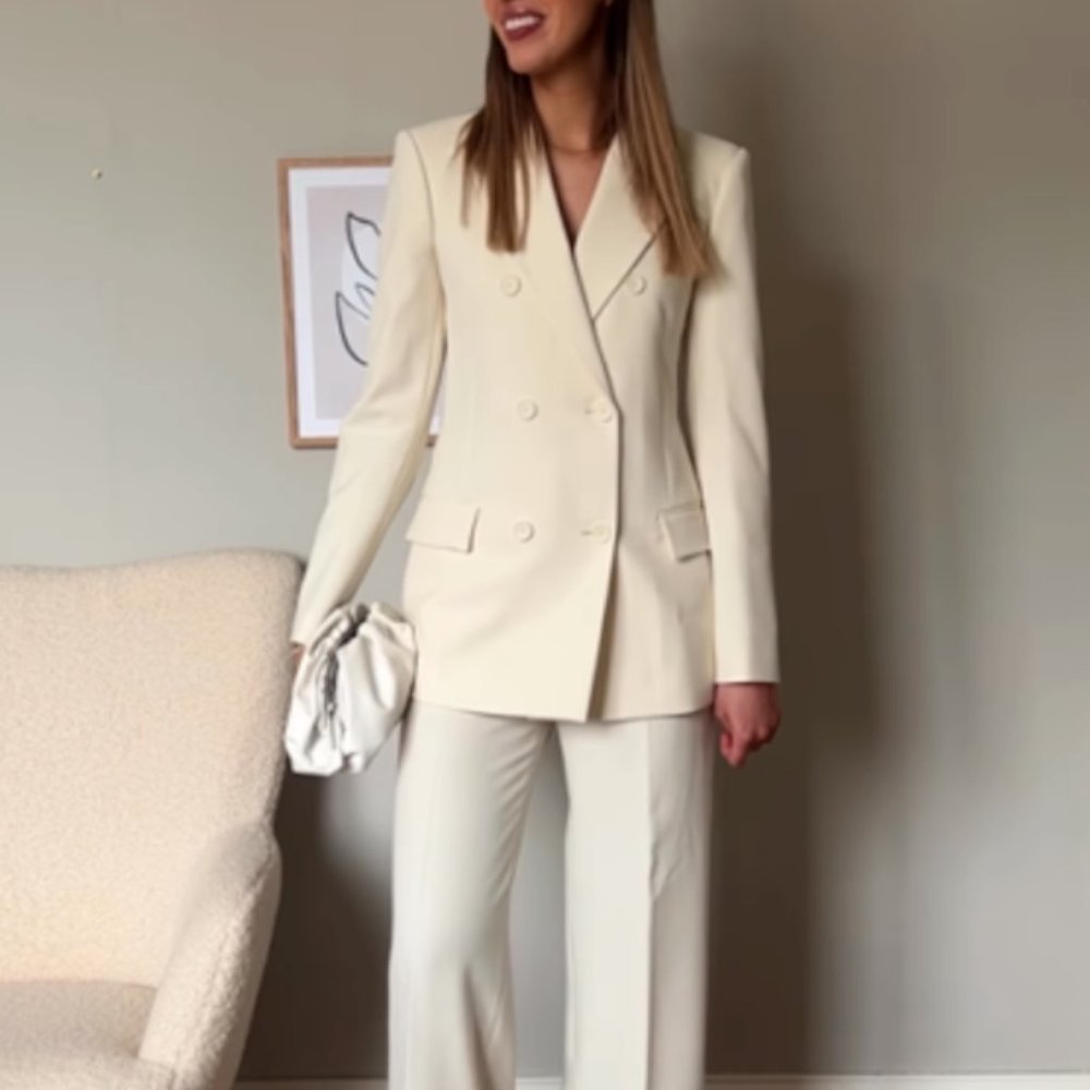 ZARA TAILORED DOUBLE BREASTED BLAZER
